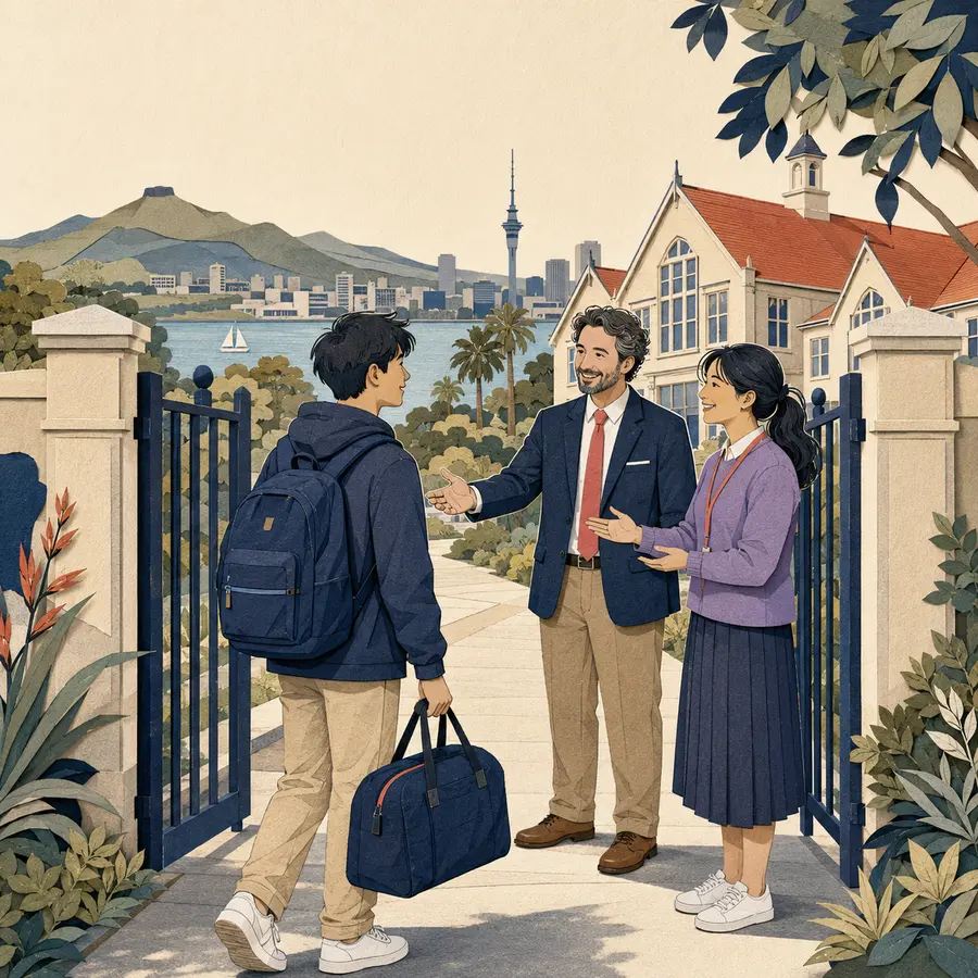 도착·첫 주 단계를 설명하는 일러스트